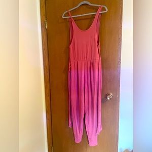 Free People comfy romper! Salmon pink